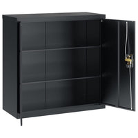 Thumbnail for Aktenschrank Anthrazit 90x40x130 cm Stahl