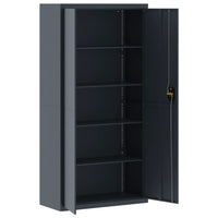 Thumbnail for Aktenschrank Anthrazit 90x40x220 cm Stahl