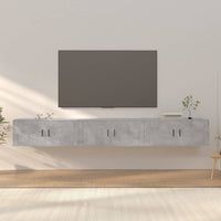 Thumbnail for TV-Wandschränke 3 Stk. Betongrau 100x34,5x40 cm