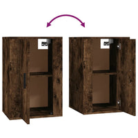 Thumbnail for 2-tlg. TV-Schrank-Set Räuchereiche Holzwerkstoff