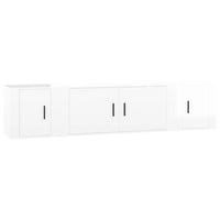 Thumbnail for 3-tlg. TV-Schrank-Set Hochglanz-Weiß Holzwerkstoff