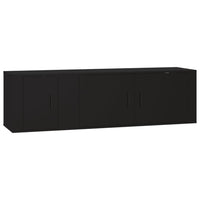 Thumbnail for 2-tlg. TV-Schrank-Set Schwarz Holzwerkstoff