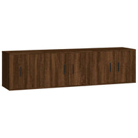 Thumbnail for 3-tlg. TV-Schrank-Set Braun Eichen-Optik Holzwerkstoff