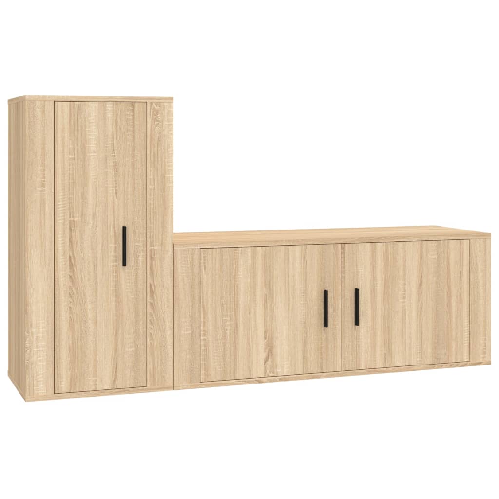 2-tlg. TV-Schrank-Set Sonoma-Eiche Holzwerkstoff