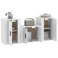 Thumbnail for 3-tlg. TV-Schrank-Set Weiß Holzwerkstoff
