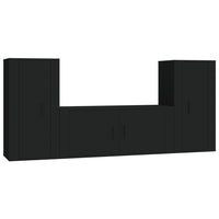 Thumbnail for 3-tlg. TV-Schrank-Set Schwarz Holzwerkstoff
