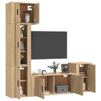 Thumbnail for 5-tlg. TV-Schrank-Set Sonoma-Eiche Holzwerkstoff