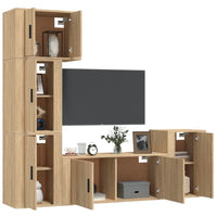 Thumbnail for 5-tlg. TV-Schrank-Set Sonoma-Eiche Holzwerkstoff