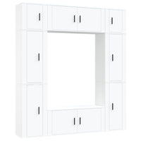 Thumbnail for 8-tlg. TV-Schrank-Set Weiß Holzwerkstoff