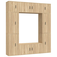 Thumbnail for 8-tlg. TV-Schrank-Set Sonoma-Eiche Holzwerkstoff