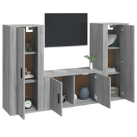 Thumbnail for 3-tlg. TV-Schrank-Set Grau Sonoma Holzwerkstoff