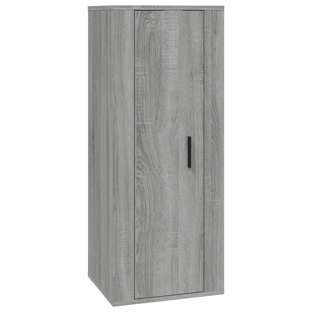3-tlg. TV-Schrank-Set Grau Sonoma Holzwerkstoff