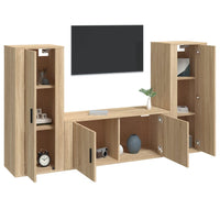 Thumbnail for 3-tlg. TV-Schrank-Set Sonoma-Eiche Holzwerkstoff