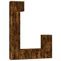 Thumbnail for 5-tlg. TV-Schrank-Set Räuchereiche Holzwerkstoff