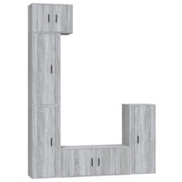 Thumbnail for 5-tlg. TV-Schrank-Set Grau Sonoma Holzwerkstoff