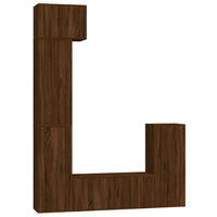 Thumbnail for 5-tlg. TV-Schrank-Set Braun Eichen-Optik Holzwerkstoff