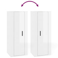 Thumbnail for 8-tlg. TV-Schrank-Set Hochglanz-Weiß Holzwerkstoff