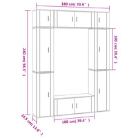Thumbnail for 8-tlg. TV-Schrank-Set Hochglanz-Weiß Holzwerkstoff