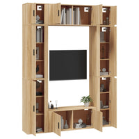 Thumbnail for 8-tlg. TV-Schrank-Set Sonoma-Eiche Holzwerkstoff