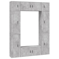 Thumbnail for 8-tlg. TV-Schrank-Set Betongrau Holzwerkstoff