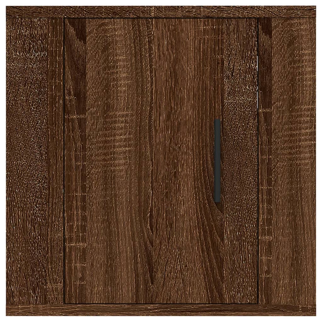 8-tlg. TV-Schrank-Set Braun Eichen-Optik Holzwerkstoff