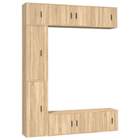 Thumbnail for 7-tlg. TV-Schrank-Set Sonoma-Eiche Holzwerkstoff