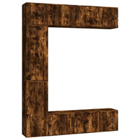 Thumbnail for 7-tlg. TV-Schrank-Set Räuchereiche Holzwerkstoff