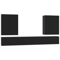 Thumbnail for 7-tlg. TV-Schrank-Set Schwarz Holzwerkstoff