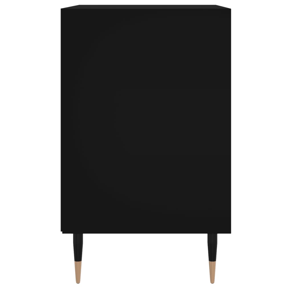 Nachttisch Schwarz 40x30x50 cm Holzwerkstoff