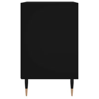 Thumbnail for Nachttisch Schwarz 40x30x50 cm Holzwerkstoff