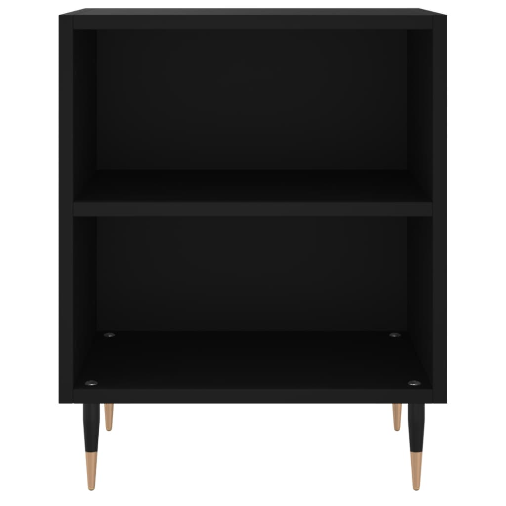 Nachttische 2 Stk. Schwarz 40x30x50 cm Holzwerkstoff