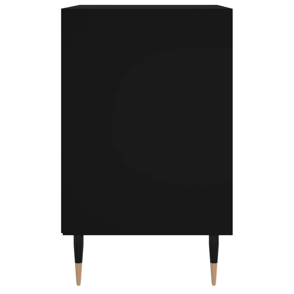 Nachttische 2 Stk. Schwarz 40x30x50 cm Holzwerkstoff