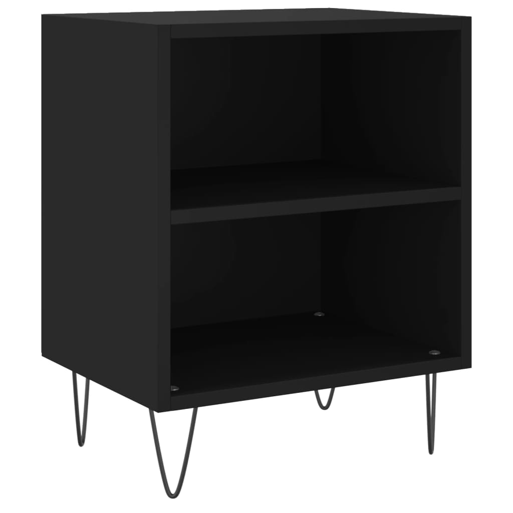 Nachttisch Schwarz 40x30x50 cm Holzwerkstoff