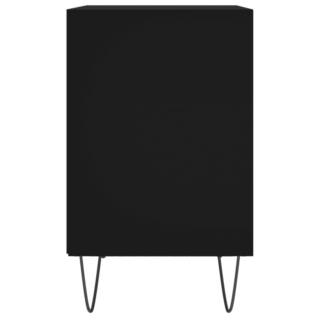 Nachttisch Schwarz 40x30x50 cm Holzwerkstoff