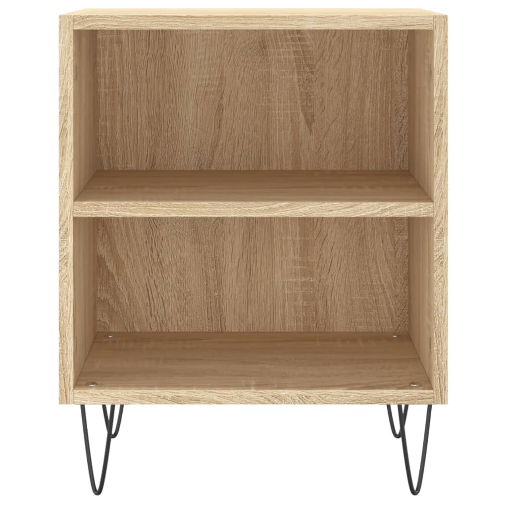 Nachttische 2 Stk. Sonoma-Eiche 40x30x50 cm Holzwerkstoff