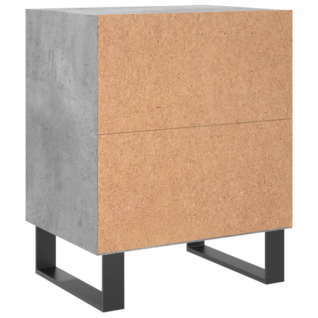 Nachttisch Betongrau 40x30x50 cm Holzwerkstoff