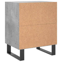 Thumbnail for Nachttisch Betongrau 40x30x50 cm Holzwerkstoff