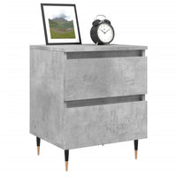 Thumbnail for Nachttisch Betongrau 40x35x50 cm Holzwerkstoff