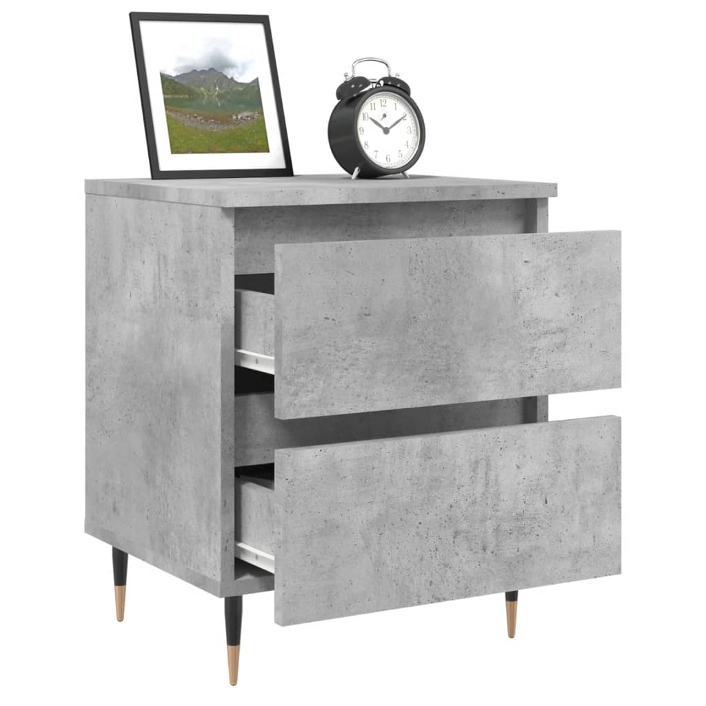 Nachttisch Betongrau 40x35x50 cm Holzwerkstoff