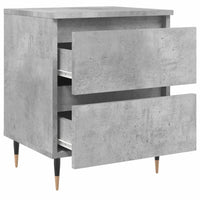 Thumbnail for Nachttisch Betongrau 40x35x50 cm Holzwerkstoff