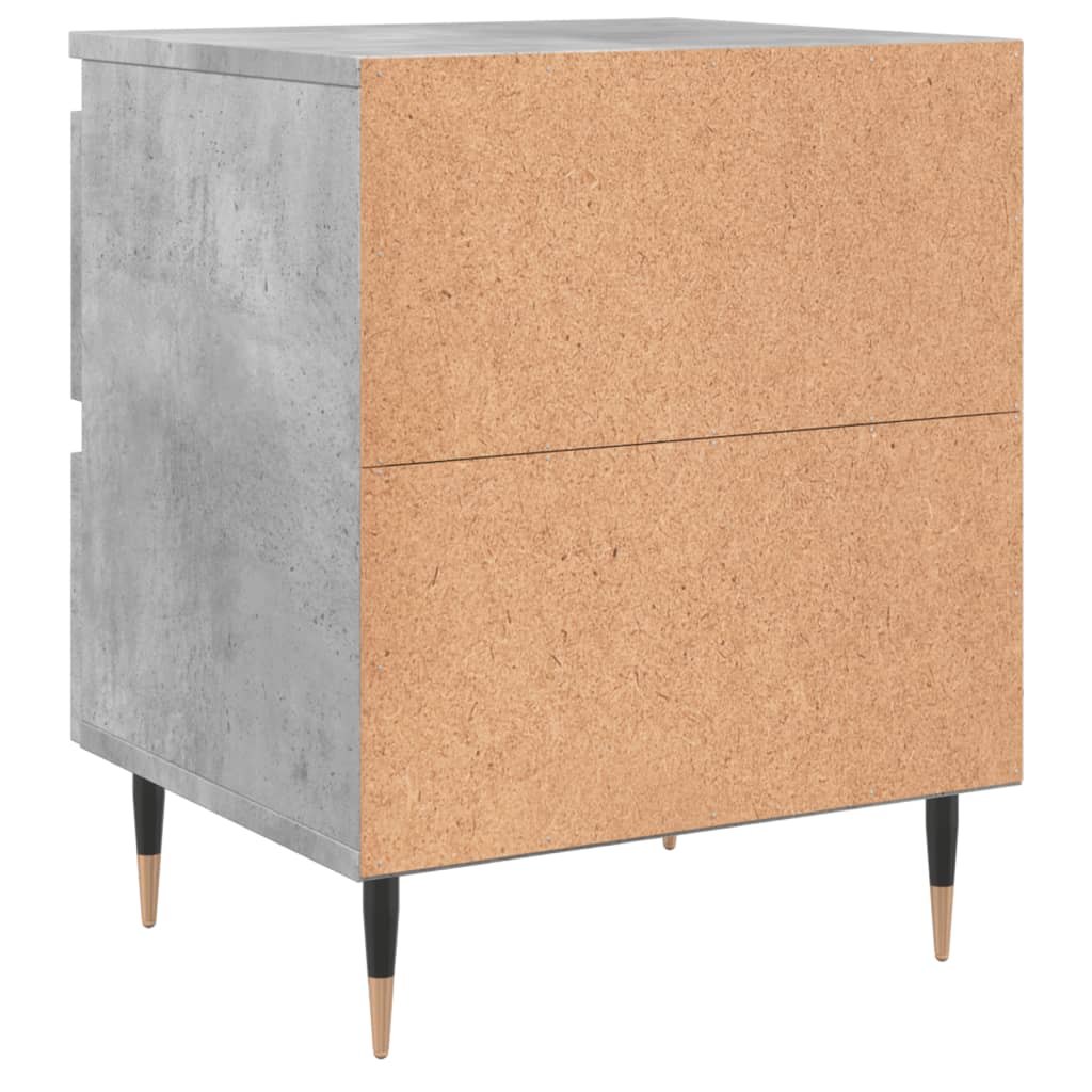 Nachttisch Betongrau 40x35x50 cm Holzwerkstoff