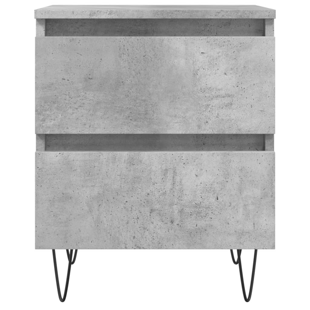 Nachttisch Betongrau 40x35x50 cm Holzwerkstoff