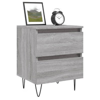 Thumbnail for Nachttische 2 Stk. Grau Sonoma 40x35x50 cm Holzwerkstoff