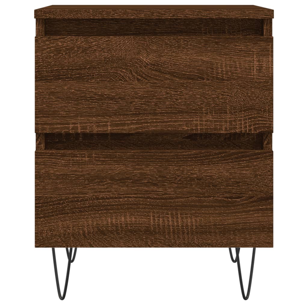 Nachttisch Braun Eichen-Optik 40x35x50 cm Holzwerkstoff