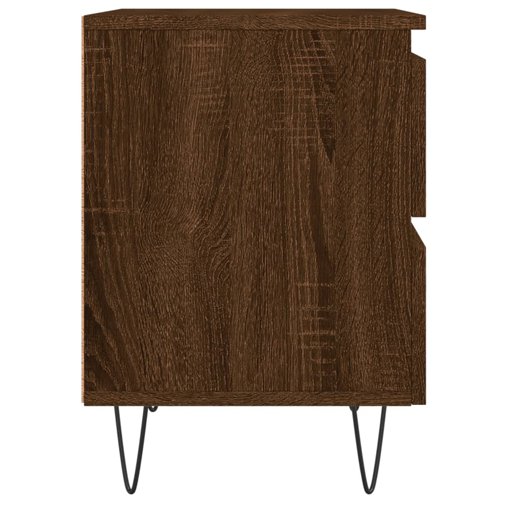 Nachttisch Braun Eichen-Optik 40x35x50 cm Holzwerkstoff