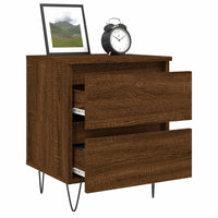 Thumbnail for Nachttische 2 Stk. Braun Eichen-Optik 40x35x50 cm Holzwerkstoff