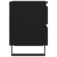 Thumbnail for Nachttische 2 Stk. Schwarz 40x35x50 cm Holzwerkstoff