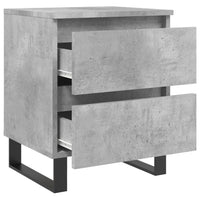 Thumbnail for Nachttisch Betongrau 40x35x50 cm Holzwerkstoff