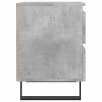Thumbnail for Nachttisch Betongrau 40x35x50 cm Holzwerkstoff