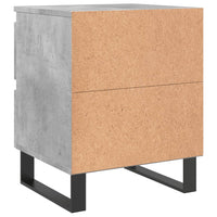 Thumbnail for Nachttisch Betongrau 40x35x50 cm Holzwerkstoff